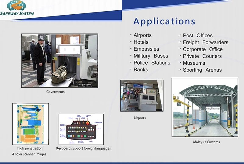 X-ray Baggage and Parcel Scanning Security Equipment for Packages